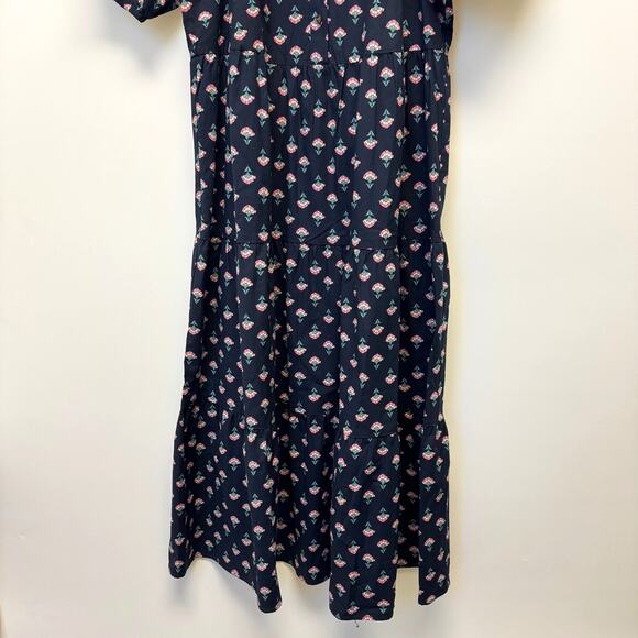 NWOT Ann Taylor Floral Puff Sleeve Shirt Dress Sz M - Picture 8 of 11